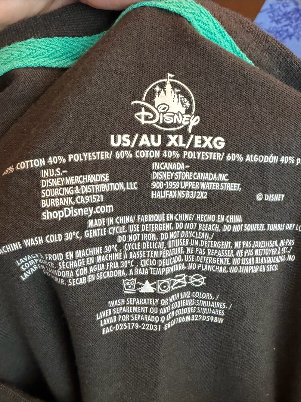 2022 Disney Parks Cinderella Black Castle Tie Dye Splash Tank Top Shirt XL - Picture 3 of 7